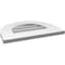 Ekena Millwork Round Top Surface Mount PVC Gable Vent: Non-Functional, w/ 3-1/2"W x 1"P Standard Frame, 18"W x 14"H GVPRT18X1401SN - alternate 4